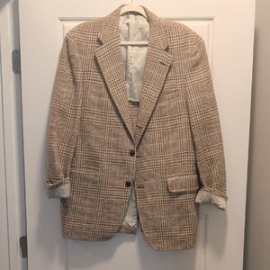 Jos. A. Bank Beige Checkered Blazer